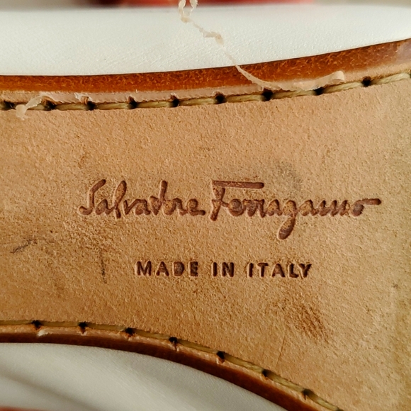Ferragamo women's shoes in white leather size 6 - Picture 5 of 8